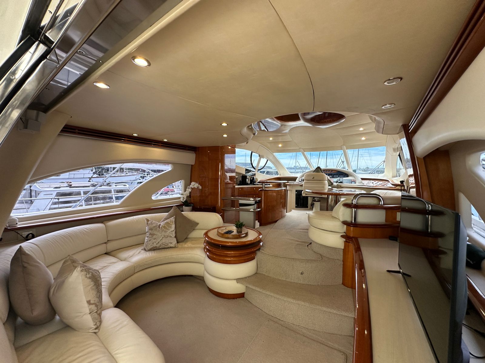 Interior saloon of M/Y Alias